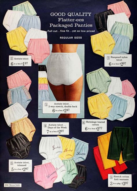 women's 1960s undergarments